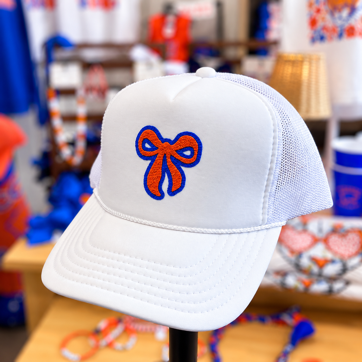 Bow Hat - White